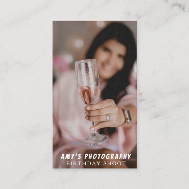 Carte De Visite Snapping Moments spéciaux Anniversaire Photographe (Devant)