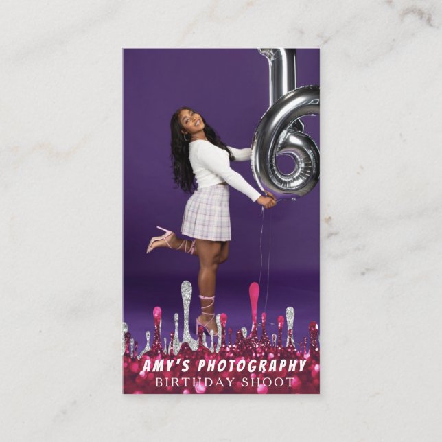 Carte De Visite Snapping Moments spéciaux Anniversaire Photographe (Devant)