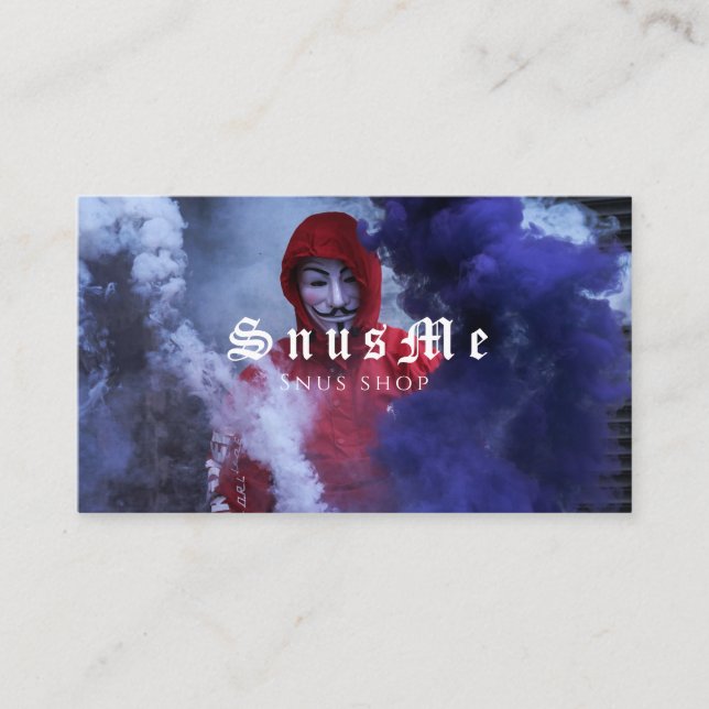 Carte De Visite Snus Shop Tabac Vape Fumée Huile CBD (Devant)