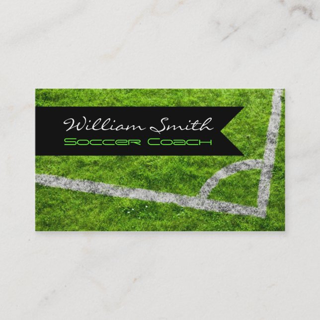 Carte De Visite Soccer coach business card (Devant)