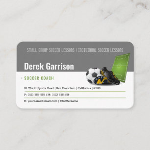 Carte De Visite Soccer Entraîneur sportif de football