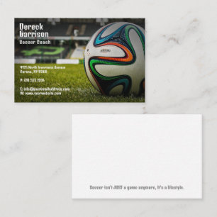Carte De Visite Soccer   Football Sports Coach