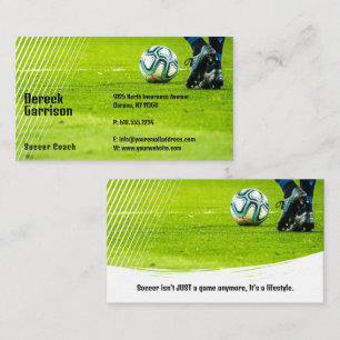 Carte De Visite Soccer   Football Sports Coach