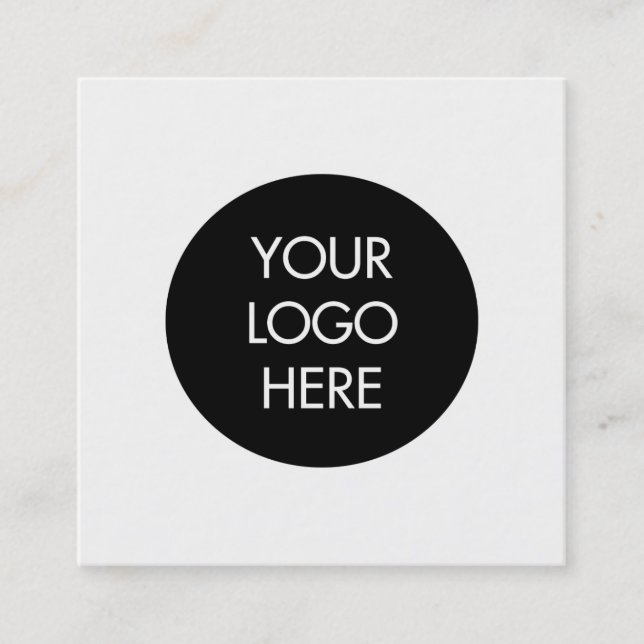 Carte de visite social noir et blanc simple de (Devant)