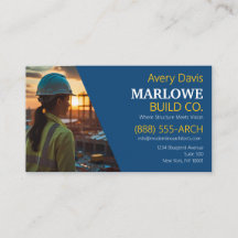 Société de Construction Moderne Photo Bleu & Jaune