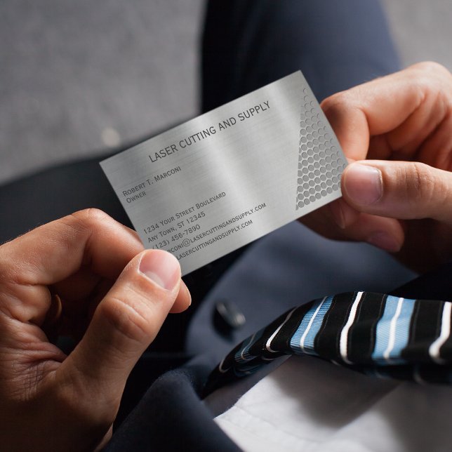 Carte De Visite Société de découpe et d'approvisionnement au laser (Créateur téléchargé)