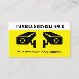 Carte De Visite Société de surveillance vidéo de caméra de sécurit