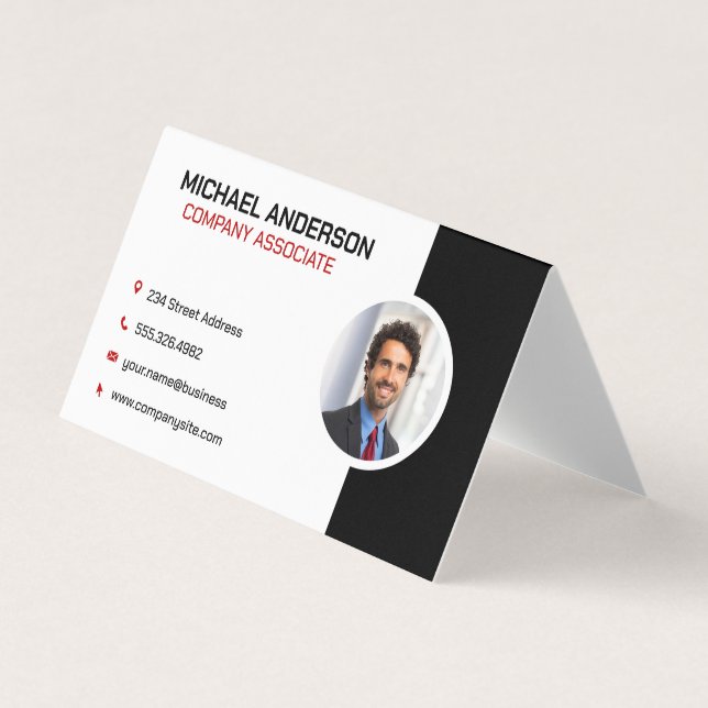 Carte De Visite Société | Entreprise Professionnel Homme d'affaire (Devant)
