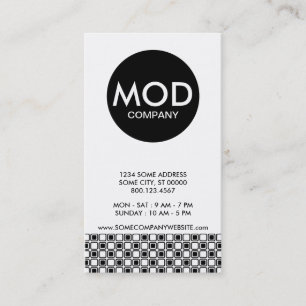 Carte De Visite société mod center