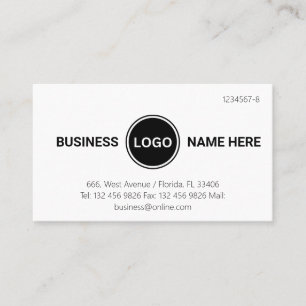 Carte De Visite Société professionnelle du logo circulaire personn
