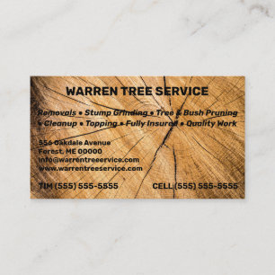 Carte De Visite Société Service Arborescence 