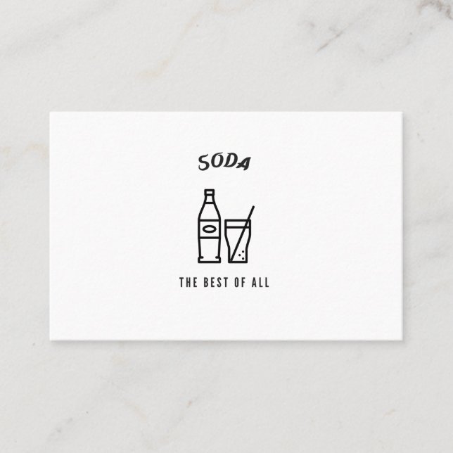 Carte De Visite Soda le meilleur de tous (Devant)