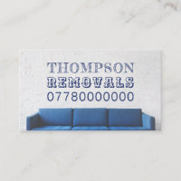 Sofa bleu, société de déménagement