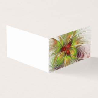 Carte De Visite Soft and tenderness fractal fantasy flowers