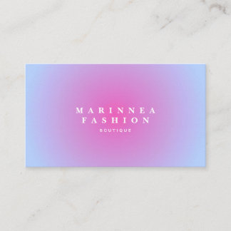 Carte De Visite Soft Purple Blue Gradient Aura