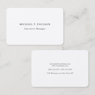 Carte De Visite Soie Classique Minimaliste Professionnel Élégant