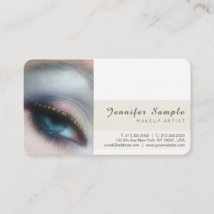 Carte De Visite Soie moderne de prime de maquilleur de salon de