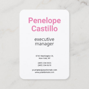 Carte De Visite Soie Professionnelle Moderne Simple Plat Feminine
