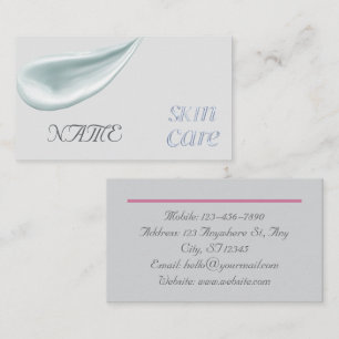 Carte De Visite soin de beauté argent