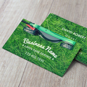 Carte De Visite Soin de pelouse et aménagement de la faucheuse