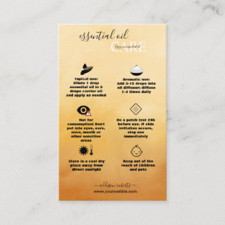 Carte De Visite Soins de base simples et professionnels