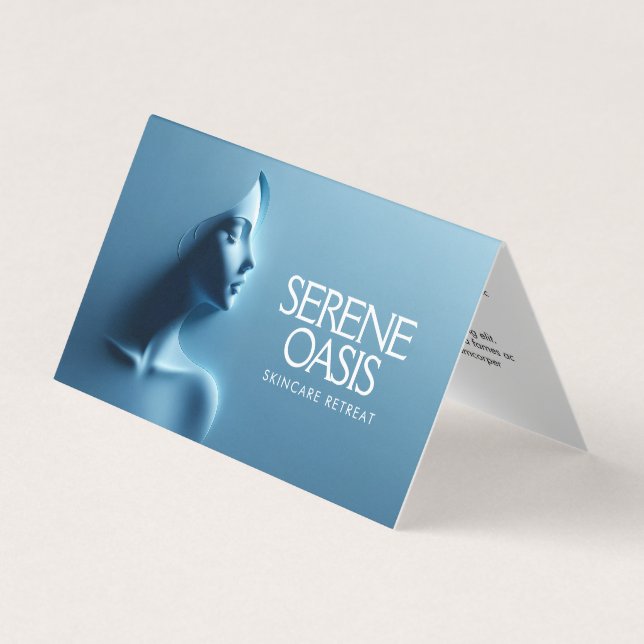 Carte De Visite Soins de beauté sereins, Massage, Spa (Devant)