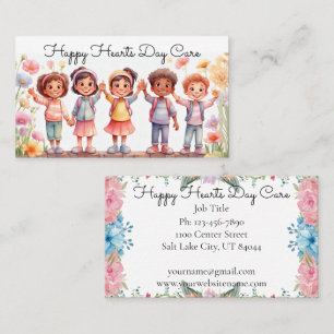 Carte De Visite Soins de jour mignonnes Baby sitting Business