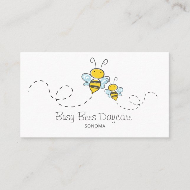 Carte De Visite Soins de jour pour les abeilles de miel (Devant)