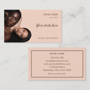 Carte De Visite Soins de la peau Beauté Soins du visage Salon