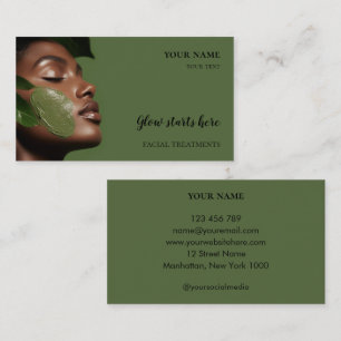 Carte De Visite Soins de la peau Beauté Soins du visage Salon
