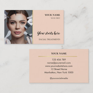 Carte De Visite Soins de la peau Beauté Soins du visage Salon