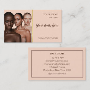 Carte De Visite Soins de la peau Beauté Soins du visage Salon