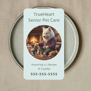 Carte De Visite Soins de luxe pour chiens seniors à domicile Soins