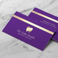 Soins dentaires Dentiste Moderne Gold Stripe Purpl