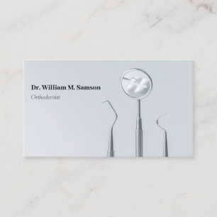 Carte De Visite Soins dentaires Orthodontiste moderne Outils denta