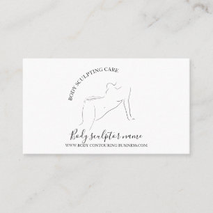 Carte De Visite Soins du corps femme bronze