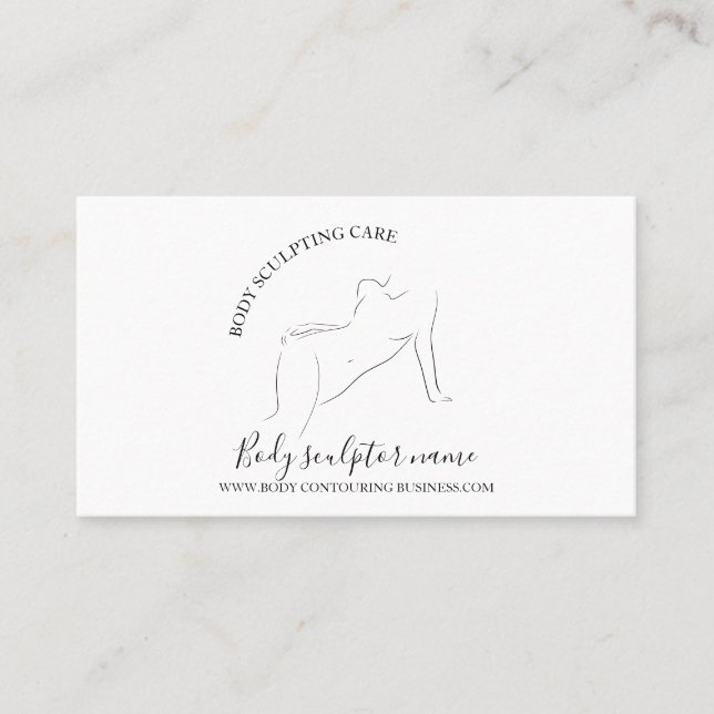 Carte De Visite Soins du corps femme bronze (Devant)