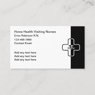 Carte De Visite Soins infirmiers Médicales classiques en santé à d