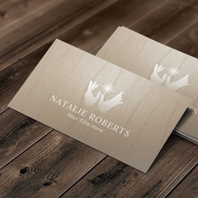 Carte De Visite Soins Mains Wellness Spa Massage Thérapie Zen (Créateur téléchargé)