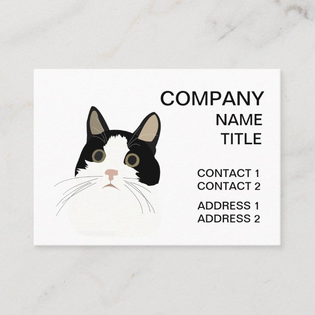Carte De Visite Soins pour animaux de compagnie pour chats noirs e (Devant)