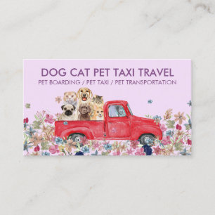 Carte De Visite Soins vétérinaires mobiles pour chiens aquarelle v