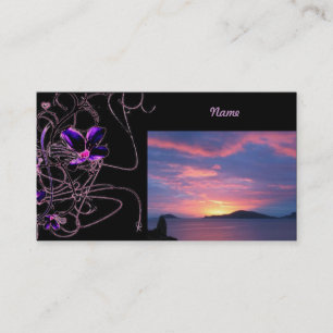 Carte de visite solaire floral