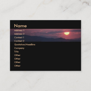 Carte De Visite Soleil