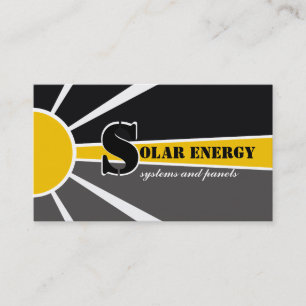 Carte De Visite Soleil/Soleil Énergie/Énergie de remplacement