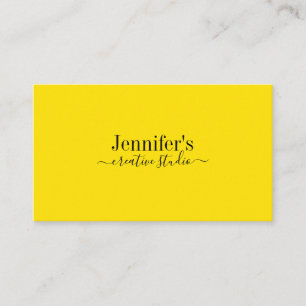 Carte De Visite Solide Jaune Professionnel