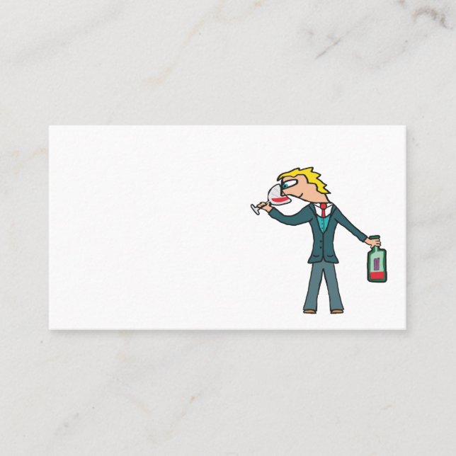 Carte De Visite Sommelier Wine Tasting (Devant)