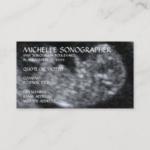 Carte De Visite Sonographe Ultrasound