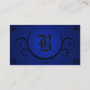 Carte De Visite sophistications de bleu royal