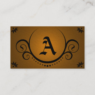 Carte De Visite sophistications de cuivre