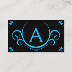 Carte De Visite sophistications turquoises
